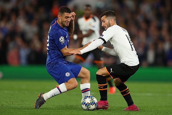 Kovacic's foul led to Valencia scoring from a set-piece.